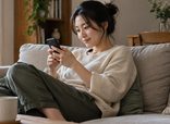 在家刷手机